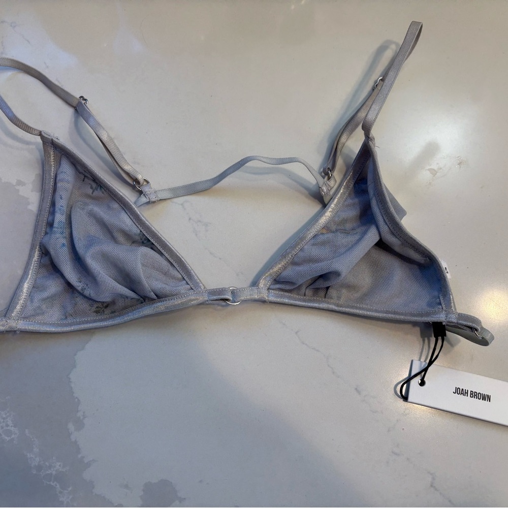 Joah Brown Blue Mirage Triangle Bralette
